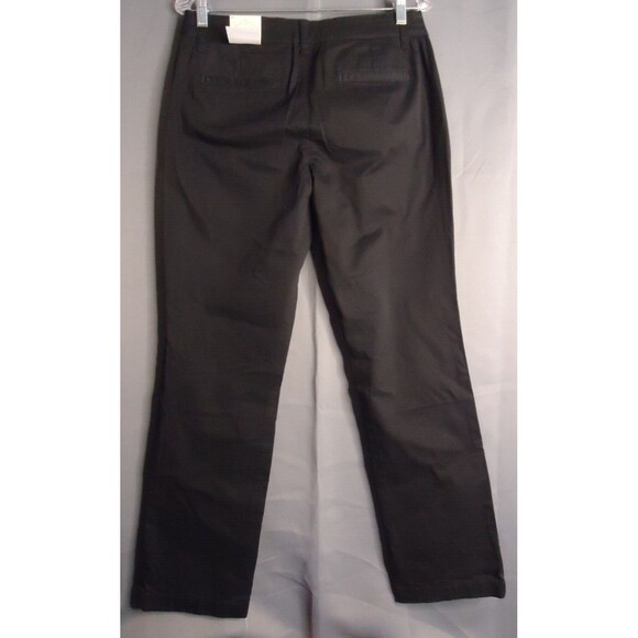 St Johns Bay Comfort Waist Secretly Slender Mid Rise Straight Leg Pants Black 6P - Picture 12 of 12